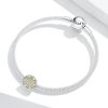 Talisman din argint 925 cu cristale si email yellow lemon