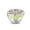 Talisman din argint 925 cu cristale si email yellow lemon
