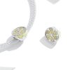 Talisman din argint 925 cu cristale si email yellow lemon