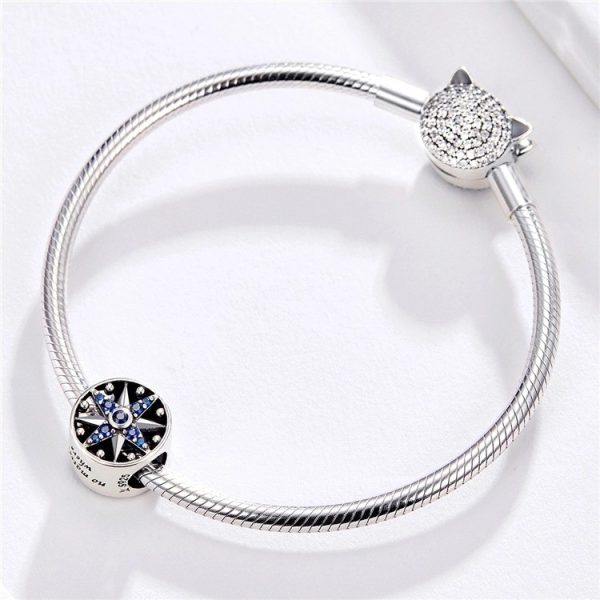 Talisman din argint 925 cu cristale zirconiu blue yacht