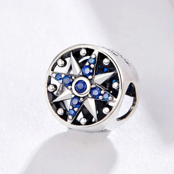 Talisman din argint 925 cu cristale zirconiu blue yacht