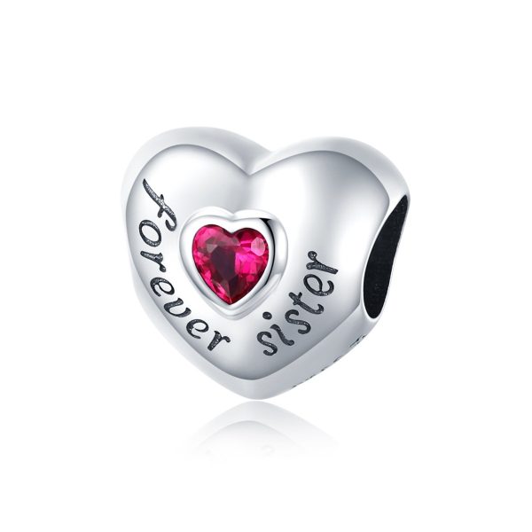 Talisman din argint 925 cu cristale zirconiu forever sister