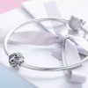 Talisman din argint 925 cu cristale zirconiu litera L