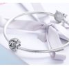 Talisman din argint 925 cu cristale zirconiu litera R