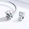 Talisman din argint 925 cu cristale zirconiu little fox