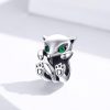 Talisman din argint 925 cu cristale zirconiu little fox