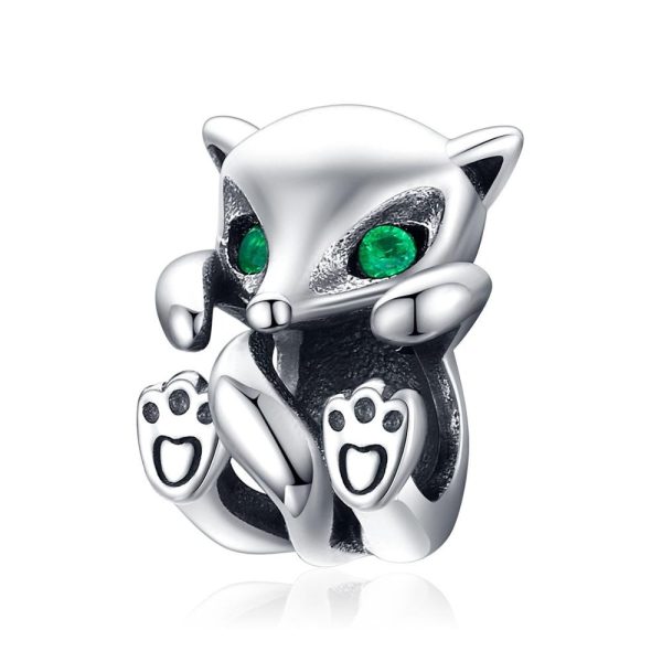 Talisman din argint 925 cu cristale zirconiu little fox