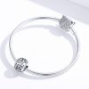Talisman din argint 925 cu cristale zirconiu luna aprilie