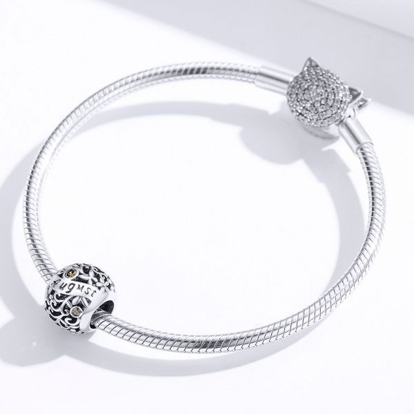 Talisman din argint 925 cu cristale zirconiu luna august