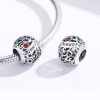 Talisman din argint 925 cu cristale zirconiu luna ianuarie