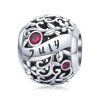 Talisman din argint 925 cu cristale zirconiu luna iulie
