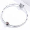 Talisman din argint 925 cu cristale zirconiu red heart