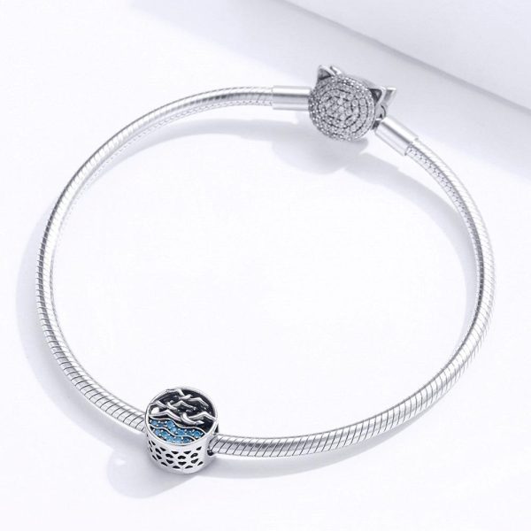 Talisman din argint 925 cu cristele zirconiu seagul