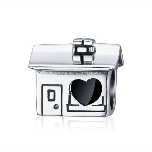 Talisman din argint 925 cu email casuta