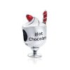 Talisman din argint 925 cu email hot chocolate