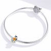 Talisman din argint 925 cu email summer orange juice