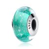 Talisman din argint 925 cu sticla turquoise ocean