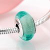 Talisman din argint 925 cu sticla turquoise ocean
