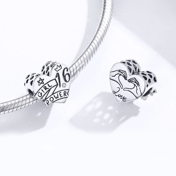 Talisman din argint 925 girl power sweet 16