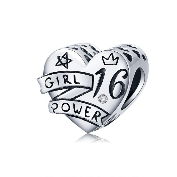 Talisman din argint 925 girl power sweet 16
