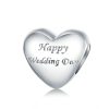 Talisman din argint 925 happy wedding day