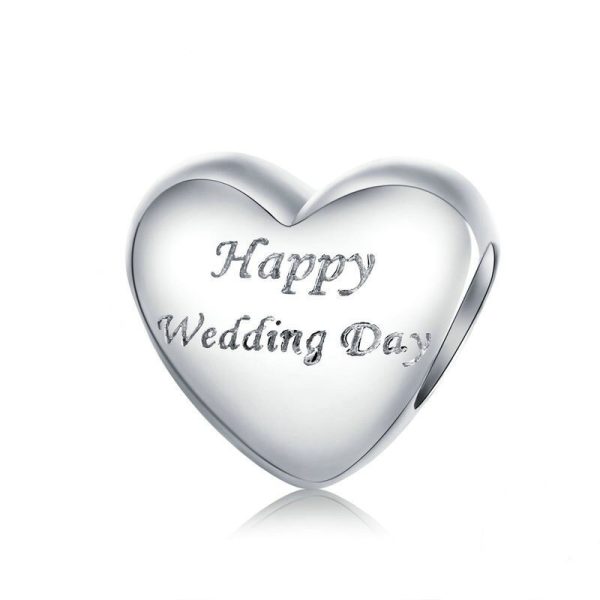 Talisman din argint 925 happy wedding day