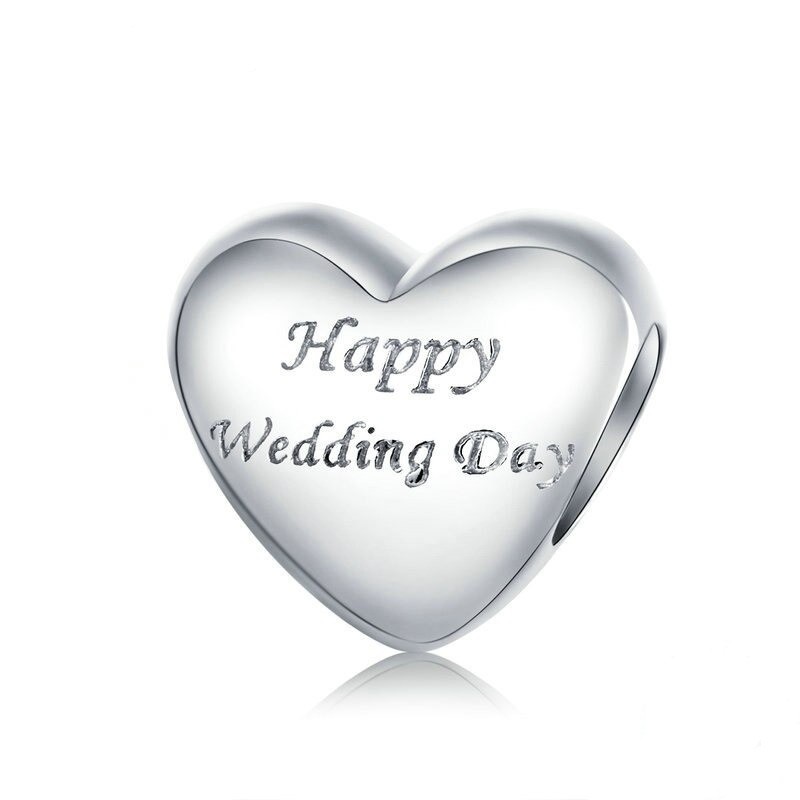 Talisman din argint 925 happy wedding day