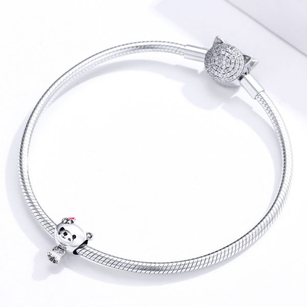 Talisman din argint 925 lady bear