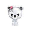Talisman din argint 925 lady bear