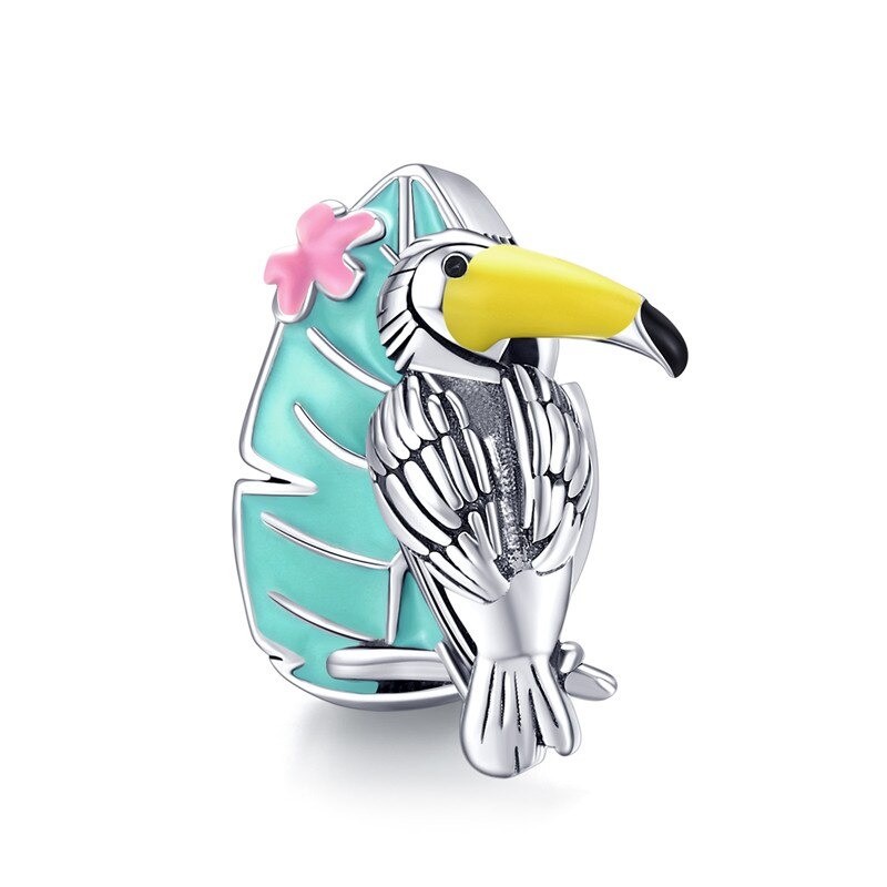 talisman-din-argint-925-papagal-si-floare.jpg Talisman din argint 925 papagal si floare