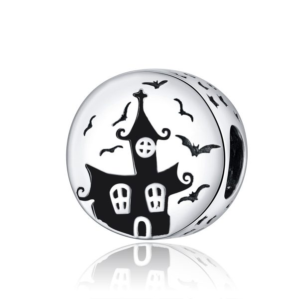 Talisman din argint 925 scary castle by halloween