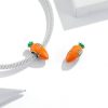 Talisman din argint 925 si email carrot
