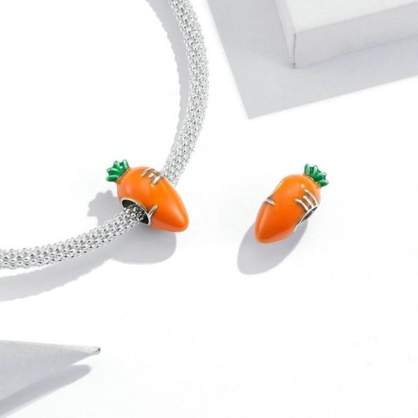 Talisman din argint 925 si email carrot