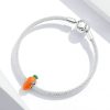 Talisman din argint 925 si email carrot