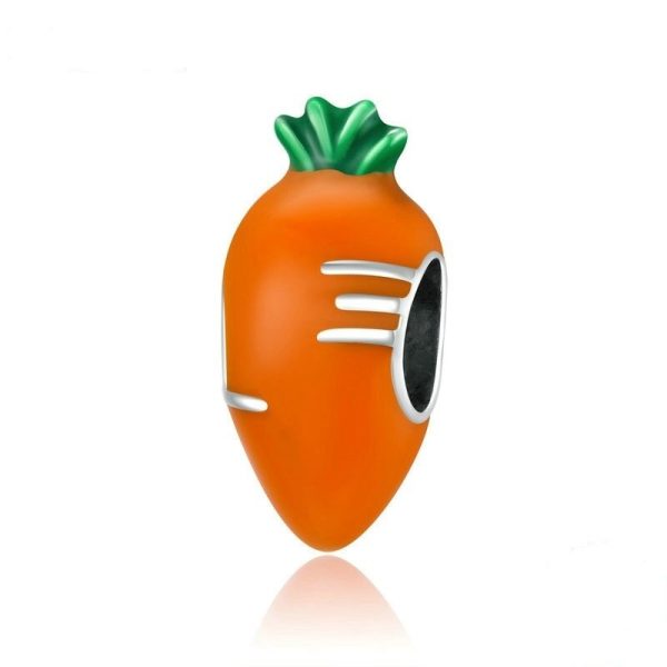 Talisman din argint 925 si email carrot