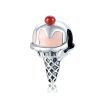 Talisman din argint 925 si email yummy colorful icecream