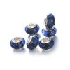 Talisman din argint 925 si sticla bleumarin
