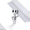 Talisman din argint 925 skeleton by halloween