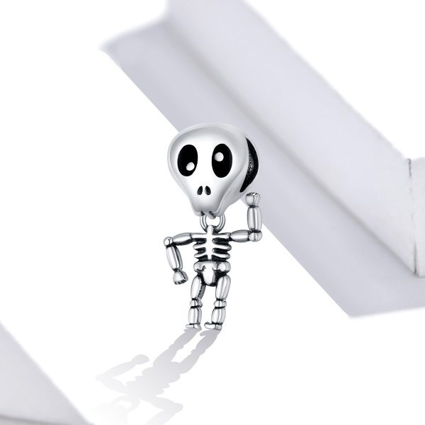 Talisman din argint 925 skeleton by halloween