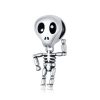 Talisman din argint 925 skeleton by halloween