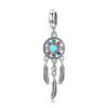 Talisman din argint cu cristale zirconiu colorful mandala