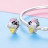 Talisman din argint cu email si cristale zirconiu iceceam