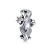 Talisman distantier cu floricele din argint 925 si cristale