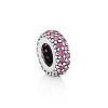Talisman distantier din argint 925 cu cristale zirconiu roz