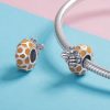 Talisman distantier din argint 925 honeybee comb
