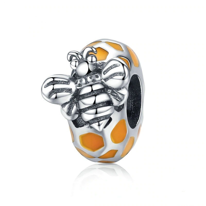 talisman-distantier-din-argint-925-honeybee-comb.jpg Talisman distantier din argint 925 honeybee comb