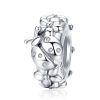 Talisman distantier din argint 925 ladybug and silver leaf