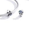 Talisman distantier din argint 925 si email sea life