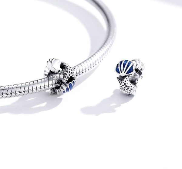 Talisman distantier din argint 925 si email sea life