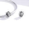 Talisman distantier din argint 925 silver colour leaf
